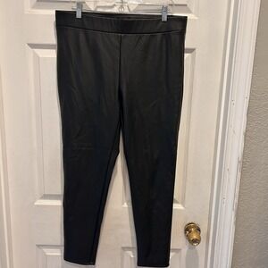 Loft‎ Faux Leather Leggings NWT Size Large Biker Moto